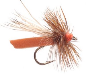 Orange Neversink Caddis Fly Pattern