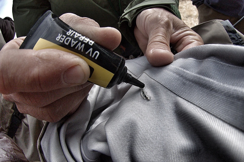 Repairing waders