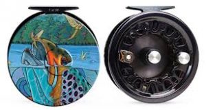 Artwork on a Fly Fishing Reel