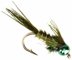 Olive Bead Head Pheasant Tail Fly Pattern