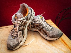 Old Pair of Asics Running Shoes