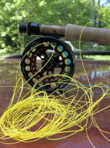 Tangled Line on a Fly Reel